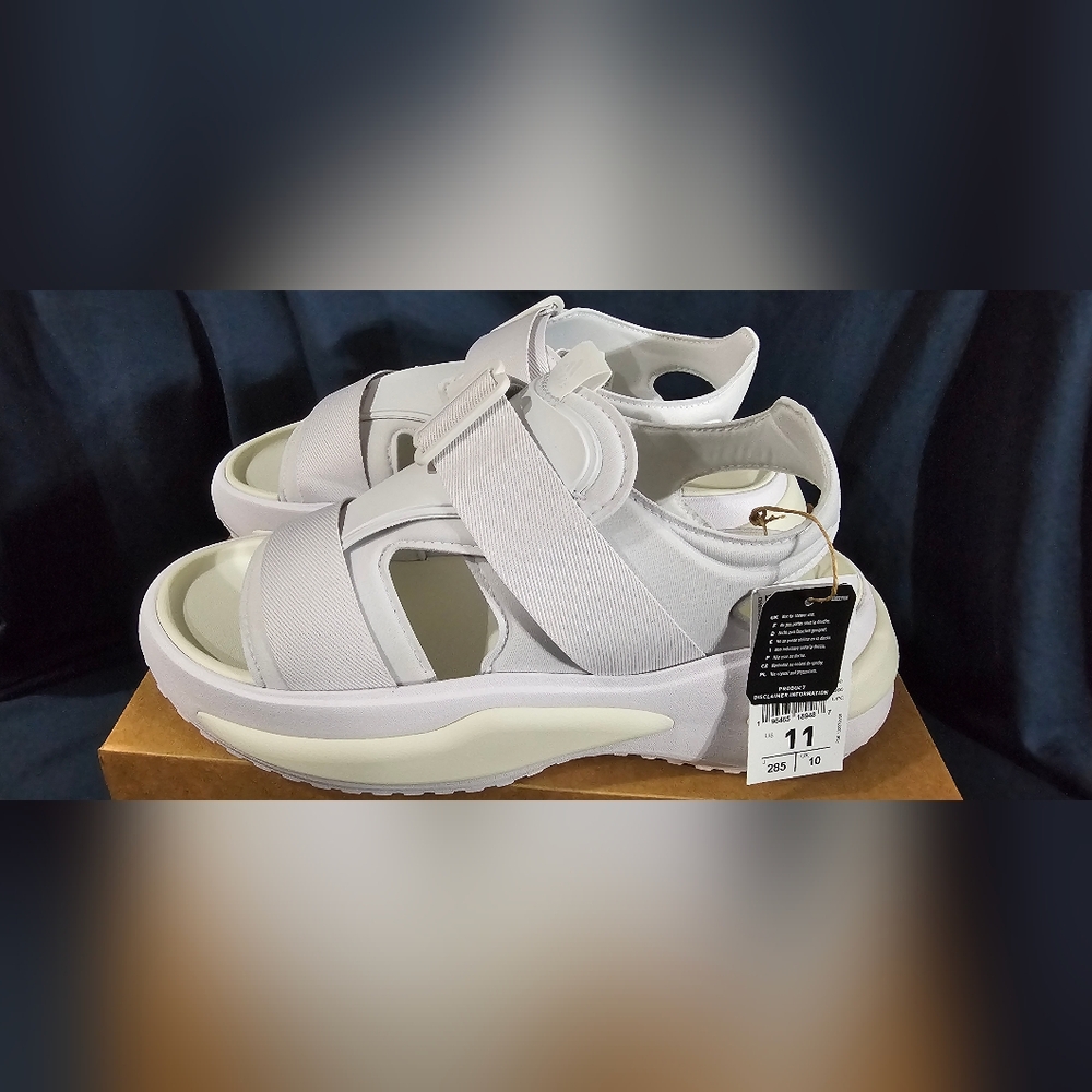Adidas MEHANA Platform Sandals White IF8183 Womens Size 11 New No Box